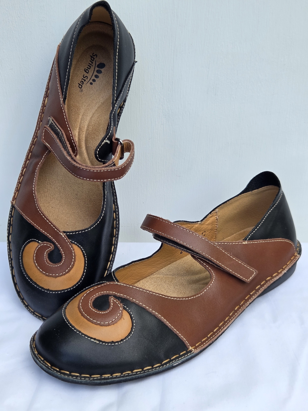 Spring Step Cosmic Mary Jane Flat Size-42 (US10.5-11)